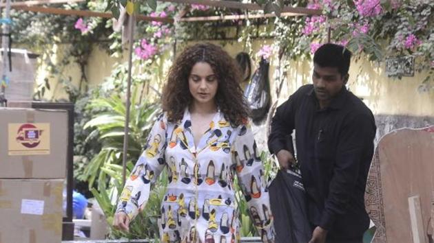 Kangana Ranaut at a photoshoot. (Viral Bhayani) Kangana Ranaut at a photoshoot. (Viral Bhayani)