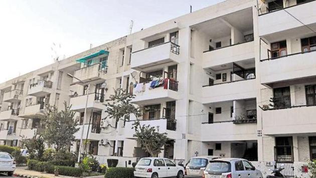 Violations include additional rooms and toilets, conversion of balconies into rooms, covering of the courtyard and even construction of stairs on government land. (HT File) Violations include additional rooms and toilets, conversion of balconies into rooms, covering of the courtyard and even construction of stairs on government land. (HT File)
