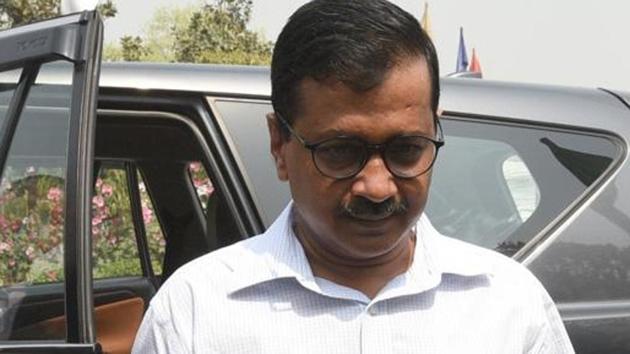 Delhi chief minister Arvind Kejriwal arrives during the Delhi government budget 2018-19 at Delhi Legislative Assembly in New Delhi on March 22, 2018. (Sonu Mehta/HT Photo) Delhi chief minister Arvind Kejriwal arrives during the Delhi government budget 2018-19 at Delhi Legislative Assembly in New Delhi on March 22, 2018. (Sonu Mehta/HT Photo)