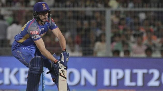 Jos Buttler, who had hit five consecutive fifties, was once again in splendid touch as he gave Rajasthan Royals a brilliant start. (AP) Jos Buttler, who had hit five consecutive fifties, was once again in splendid touch as he gave Rajasthan Royals a brilliant start. (AP)
