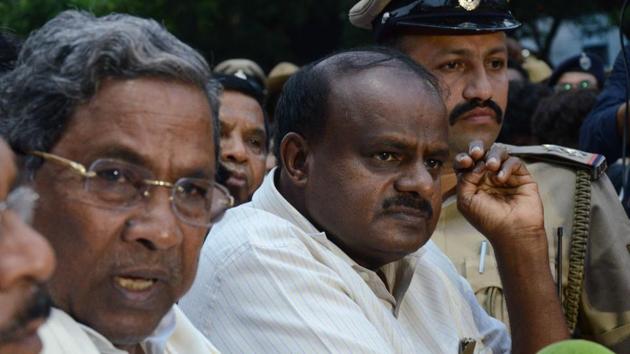 Addressing the media in Bengaluru on Wednesday, HD Kumaraswamy said that people of Karnataka must understand that the BJP, which is known for horse-trading, isn’t going to act in their favour. He also accused the Bharatiya Janata Party of trying to bribe Karnataka lawmakers after election results. (Arijit Sen / HT Photo) Addressing the media in Bengaluru on Wednesday, HD Kumaraswamy said that people of Karnataka must understand that the BJP, which is known for horse-trading, isn’t going to act in their favour. He also accused the Bharatiya Janata Party of trying to bribe Karnataka lawmakers after election results. (Arijit Sen / HT Photo)