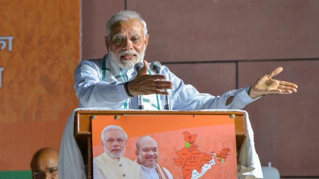 Narendra Modi (@narendramodi) emerged as the most mentioned personality during the course of Karnataka elections on Twitter.(PTI) Narendra Modi (@narendramodi) emerged as the most mentioned personality during the course of Karnataka elections on Twitter.(PTI)
