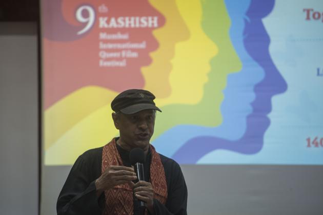 Festival director Sridhar Rangayan addresses the media about the ninth Kashish film festival at the Mumbai Press Club on Wednesday, May 16, 2018.(Pratik Chorge/HT Photo) Festival director Sridhar Rangayan addresses the media about the ninth Kashish film festival at the Mumbai Press Club on Wednesday, May 16, 2018.(Pratik Chorge/HT Photo)