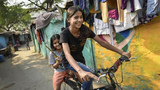 The current scheme is envisioned to last till the end of this year. The project hopes to be extended forward and has plans of providing music lessons to a slightly younger batch of eight more children aged between 6-8. (Burhaan Kinu / HT Photo)