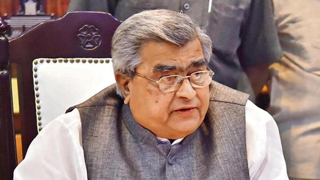 Krishnappa Bheemappa Koliwad, he is the Lingayat leader of the Congress and the speaker of the outgoing assembly. (HT Photo) Krishnappa Bheemappa Koliwad, he is the Lingayat leader of the Congress and the speaker of the outgoing assembly. (HT Photo)
