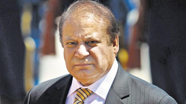 Nawaz Sharif at a welcoming ceremony outside the Great Hall of the People in Beijing on July 5,2013. (AFP File Photo) Nawaz Sharif at a welcoming ceremony outside the Great Hall of the People in Beijing on July 5,2013. (AFP File Photo)