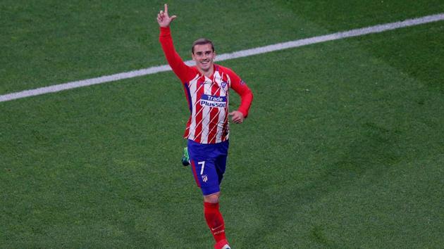 Antoine Griezmann put Atletico ahead in the 21st minute of the game. (REUTERS)