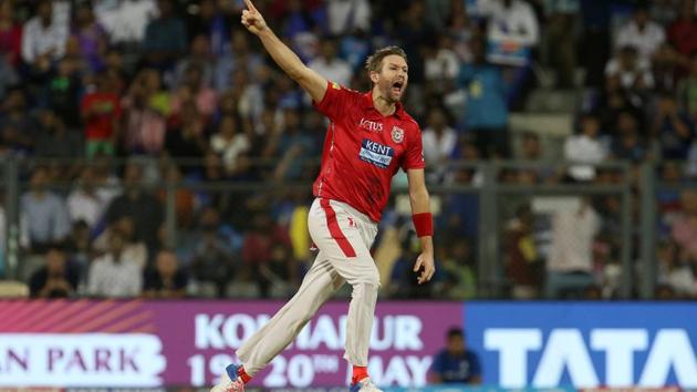 Andrew Tye dismantled Mumbai Indians early on picking the wickets of Suryakumar Yadav, Ishan Kishan and Evin Lewis. (BCCI) 