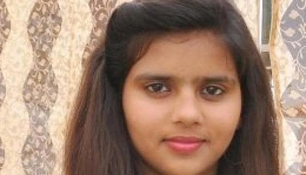 Gurmeet, the daughter of a farmer from Haryana’s Jind district, was on Friday declared as the topper in the humanities stream of the Haryana Board 2018 board examinations.(Handout image)