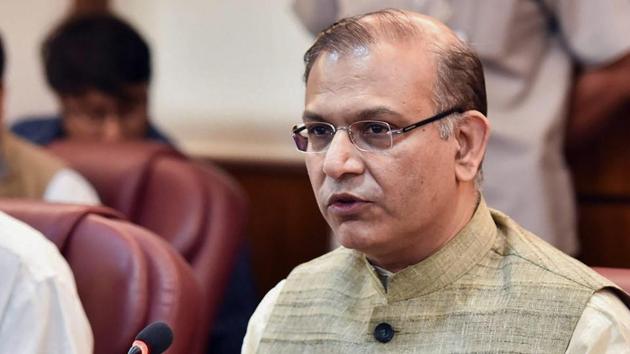 Minister of state for civil aviation minister Jayant Sinha(PTI File Photo)