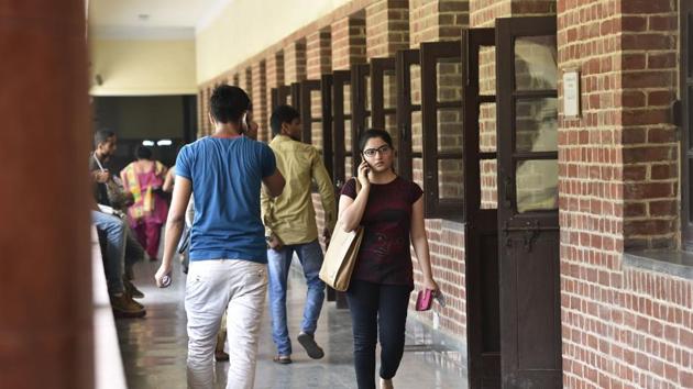 Nearly 80,000 applications have been received in the first three days for admissions to Delhi University’s undergraduate courses which began on May 15. (HT File Photo) Nearly 80,000 applications have been received in the first three days for admissions to Delhi University’s undergraduate courses which began on May 15. (HT File Photo)