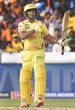 Chennai Super Kings’ Ambati struck his third fifty in IPL 2018.(PTI)