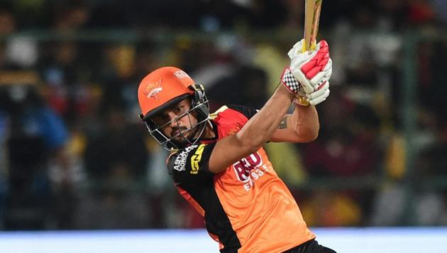 Manish Pandey’s unbeaten 62 came to no avail as Sunrisers Hyderabad went down by 14 runs to Royal Challengers Bangalore in their IPL 2018 clash on Thursday.(PTI)