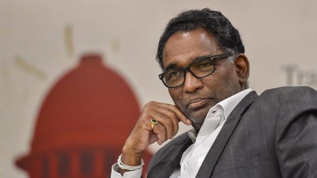 Justice Jasti Chelameswar, the second-most senior judge of the Supreme Court marks his last working day today ahead of his retirement on June 22. In keeping with tradition, he sat in the chief justice’s court with Dipak Misra and Justice DY Chandrachud for a short period and other lawyers praised him saying he did a “great job in upholding democracy”. (PTI File) Justice Jasti Chelameswar, the second-most senior judge of the Supreme Court marks his last working day today ahead of his retirement on June 22. In keeping with tradition, he sat in the chief justice’s court with Dipak Misra and Justice DY Chandrachud for a short period and other lawyers praised him saying he did a “great job in upholding democracy”. (PTI File)
