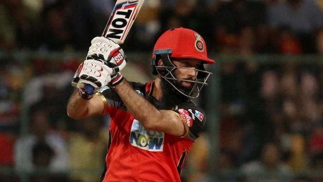Moeen Ali hit six sixes as RCB built on his and De Villiers’ fifties to post 218/6. (BCCI) 
