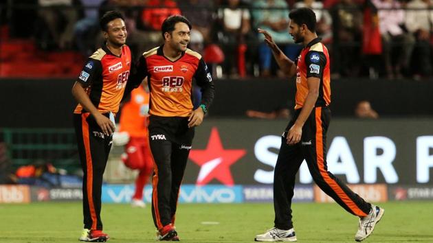 Despite a poor bowling performance from the team, Rashid Khan put in an impressive shift for SRH with figures of 3/27. (BCCI) Despite a poor bowling performance from the team, Rashid Khan put in an impressive shift for SRH with figures of 3/27. (BCCI)