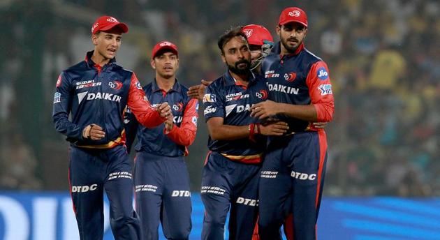 Get full cricket score of the Delhi Daredevils vs Chennai Super Kings (DD vs CSK) IPL 2018 match at Feroz Shah Kotla here. DD beat CSK by 34 runs in their penultimate IPL match.(BCCI)