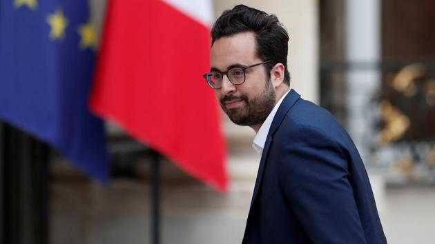 French junior minister in charge of digital Mounir Mahjoubi at Elysee Palace for the weekly cabinet meeting in Paris. (Reuters File Photo) French junior minister in charge of digital Mounir Mahjoubi at Elysee Palace for the weekly cabinet meeting in Paris. (Reuters File Photo)