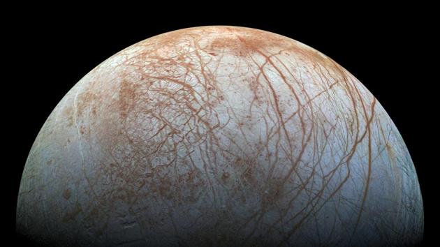 A view of Jupiter's moon Europa created from images taken by NASA’s Galileo spacecraft in the late 1990's. A new look at old data presents Europe as a prime candidate for life beyond Earth. (NASA / JPL-Caltech / SETI Institute / REUTERS) A view of Jupiter's moon Europa created from images taken by NASA’s Galileo spacecraft in the late 1990's. A new look at old data presents Europe as a prime candidate for life beyond Earth. (NASA / JPL-Caltech / SETI Institute / REUTERS)