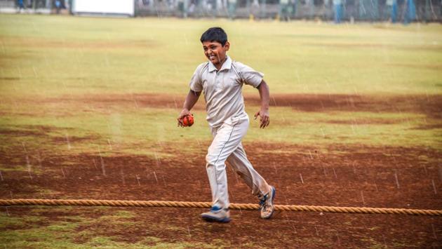 Sudden rain brings an abrupt end to a round of cricket at Nehru Stadium in Pune, Maharashtra, on May 13, 2018. Sudden rain brings an abrupt end to a round of cricket at Nehru Stadium in Pune, Maharashtra, on May 13, 2018.