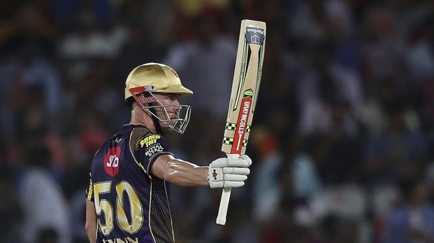 Chris Lynn slammed an aggressive fifty as Kolkata Knight Riders beat Sunrisers Hyderabad in their last league game.(AP) Chris Lynn slammed an aggressive fifty as Kolkata Knight Riders beat Sunrisers Hyderabad in their last league game.(AP)