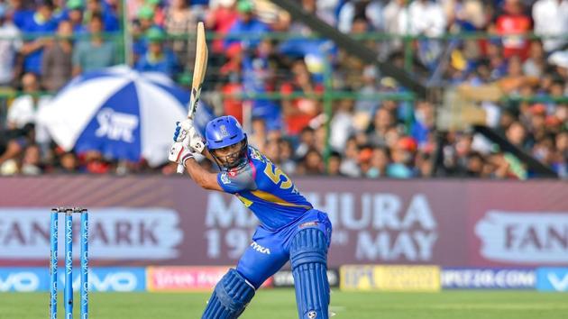 Rahul Tripathi scored his first fifty in IPL 2018 as he helped Rajasthan Royals seal a 30-run win over Royal Challengers Bangalore.(PTI)