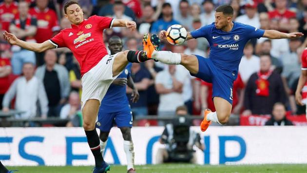 Manchester United put up a better fight in the second half but could not find a way past Chelsea’s defence. (REUTERS)
