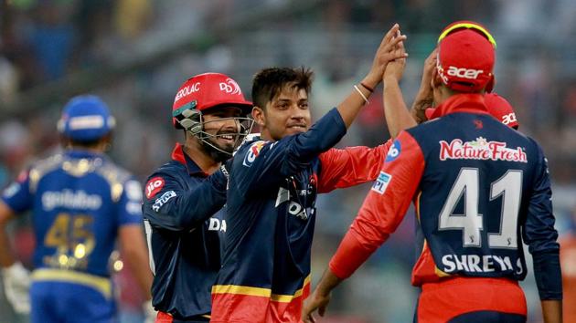 Delhi Daredevils (DD) beat Mumbai Indians (MI) by 11 runs in their last league game of the 2018 Indian Premier League (IPL) at the Feroz Shah Kotla in New Delhi on Sunday. With the loss, the defending champions were knocked out of the tournament. (BCCI )