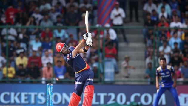 Glenn Maxwell (22) got out to Jasprit Bumrah in the fourth over as both DD openers were back in the pavilion inside the powerplay.  (BCCI ) 