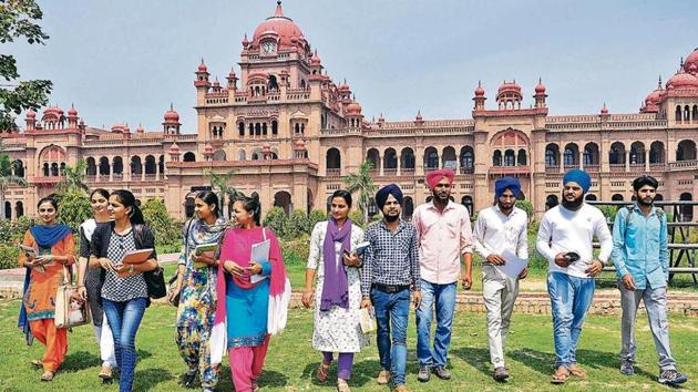 Students on the Khalsa College campus in Amritsar. (HT File) Students on the Khalsa College campus in Amritsar. (HT File)