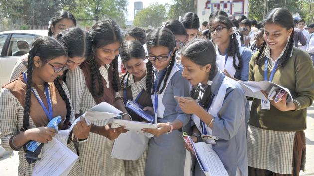 Haryana Board Result 2018: The Class 10 exams, which started on March 8 and ended on March 30, were taken by 3,83,499 students.(PTI)