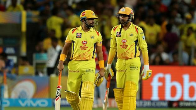 CSK bizarrely promoted Harbhajan Singh up the batting order in their chase. (BCCI) 