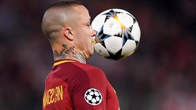 AS Roma's Radja Nainggolan has been left out of Belgium’s 2018 FIFA World Cup squad.(Reuters)