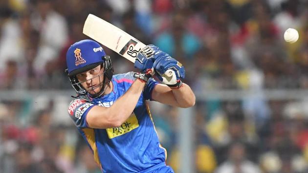 Jos Buttler, who hit five successive fifties fir Rajasthan Royals (RR) in the 2018 Indian Premier League (IPL), has been included in England’s squad for the first Test against Pakistan at Lord’s starting Thursday.(AFP)