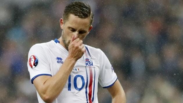 Gylfi Sigurdsson has been included in Iceland’s 2018 FIFA World Cup squad despite his knee injury.(Reuters)