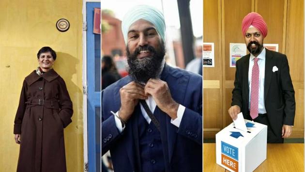 Harinder Sidhu (left), Jagmeet Singh (centre) and Tanmandeep Dhesi. (HT Photos) Harinder Sidhu (left), Jagmeet Singh (centre) and Tanmandeep Dhesi. (HT Photos)