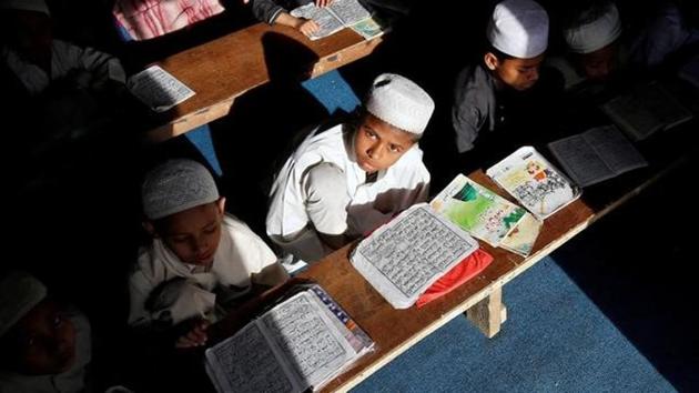 The Uttar Pradesh government will introduce NCERT textbooks to teach children mathematics, science. (HT File Photo) The Uttar Pradesh government will introduce NCERT textbooks to teach children mathematics, science. (HT File Photo)