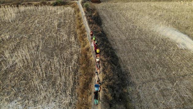 Spread across the states of Madhya Pradesh and Uttar Pradesh, the Bundelkhand region has suffered several consecutive droughts with little or no rainfall. For many, a clean source of water close to the home remains a distant dream. (Prashanth Vishwanathan / WaterAid)