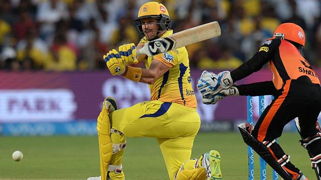 Shane Watson, who won the Indian Premier League title with Rajasthan Royals in the inaugural season, is keen to contribute in a big way and help Chennai Super Kings (CSK) win the IPL 2018 title.(AFP)