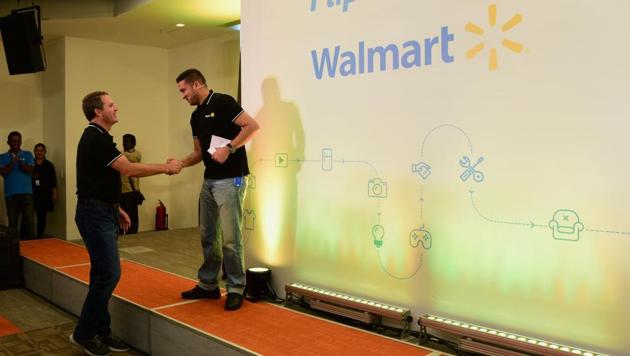 US retail behemoth Walmart is slated to buy a 77% stake in Indian e-commerce giant Flipkart for $16 billion. (AFP Photo) US retail behemoth Walmart is slated to buy a 77% stake in Indian e-commerce giant Flipkart for $16 billion. (AFP Photo)