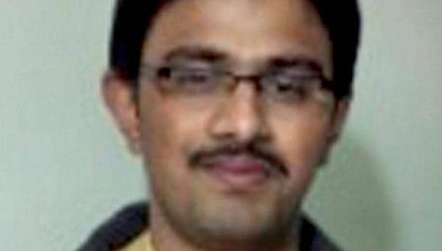 File picture of Indian engineer Srinivas Kuchibhotla who was killed in a shooting in a Kansas City,(PTI)