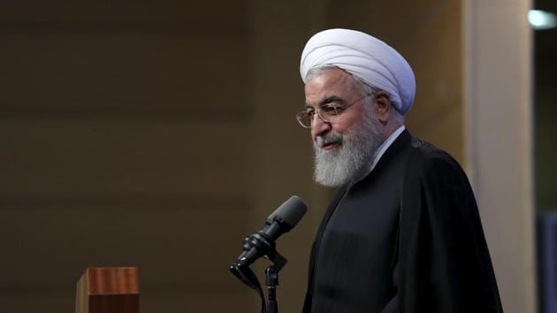 In this photo released by the official website of the office of the Iranian Presidency, President Hassan Rouhani speaks in a meeting with a group of university teachers, in Tehran. (AP) In this photo released by the official website of the office of the Iranian Presidency, President Hassan Rouhani speaks in a meeting with a group of university teachers, in Tehran. (AP)