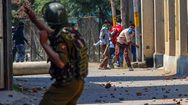 An outreach programme planned by the Army on the occasion of Iftar went awry at a village in Shopian district on Monday evening when a group of youngsters allegedly began pelting stones at security personnel. four people sustained gunfire injuries in the clash that followed. (S Irfan / PTI File) An outreach programme planned by the Army on the occasion of Iftar went awry at a village in Shopian district on Monday evening when a group of youngsters allegedly began pelting stones at security personnel. four people sustained gunfire injuries in the clash that followed. (S Irfan / PTI File)