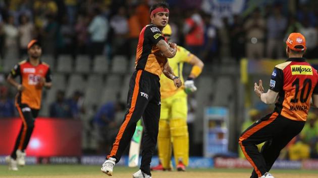 Siddharth Kaul took the wickets of Suresh Raina and Ambati Rayudu to jolt CSK. (BCCI) 