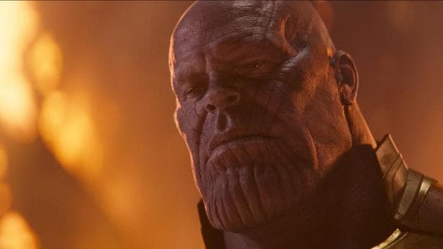 Josh Brolin as Thanos in a still from Avengers: Infinity War.