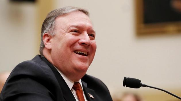 US Secretary of State Mike Pompeo smiles as he testifies at a hearing of the U.S. House Foreign Affairs Committee on Capitol Hill in Washington, US, May 23, 2018. (REUTERS Photo) US Secretary of State Mike Pompeo smiles as he testifies at a hearing of the U.S. House Foreign Affairs Committee on Capitol Hill in Washington, US, May 23, 2018. (REUTERS Photo)