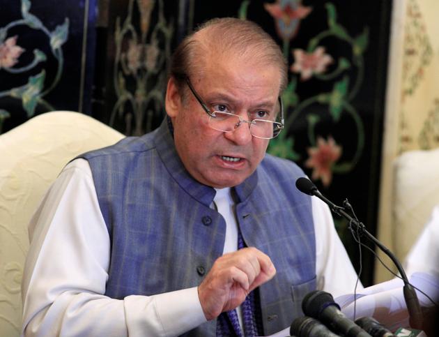 Former Pakistan premier Nawaz Sharif at a news conference in Islamabad on May 23, 2018.(Reuters)