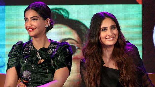 Kareena Kapoor and Sonam Kapoor during the music launch of their upcoming film Veere Di Wedding.(PTI) Kareena Kapoor and Sonam Kapoor during the music launch of their upcoming film Veere Di Wedding.(PTI)