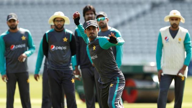 Pakistan cricket team players take part in a fielding drill at the Lord’s ahead of the first Test against England cricket team which begins on Thursday. (Action Images via Reuters) Pakistan cricket team players take part in a fielding drill at the Lord’s ahead of the first Test against England cricket team which begins on Thursday. (Action Images via Reuters)