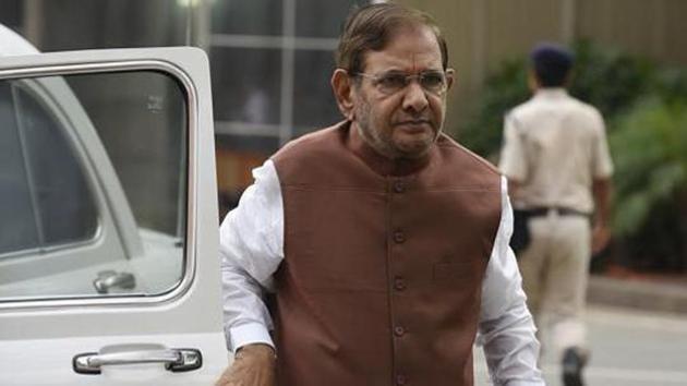 Sharad Yadav has challenged his disqualification fromRajya Sabha on several grounds, including that he was not given any chance to present his views by the Rajya Sabha chairman before he passed the order. (HT Photo) Sharad Yadav has challenged his disqualification fromRajya Sabha on several grounds, including that he was not given any chance to present his views by the Rajya Sabha chairman before he passed the order. (HT Photo)